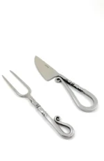 Elegant Designer Stainless Steel Carving Knife & Fork Set - Precision 2-Piece Set for Perfect Carving