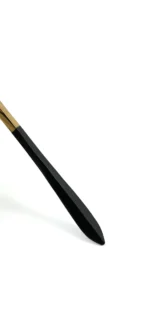 Luxury Matte Black and Golden Stainless Steel Flatware Set - 20 Piece Elegant Dining Cutlery - Image 4