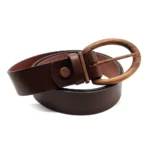 Banff Care 407 - High-Quality Wooden Buckle Leather Belt | Eco-Friendly & Stylish