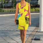 Pin-Up Pistol Sublimation Cut & Sew Dress - Stylish & Comfortable Fit