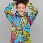 Abstract Pattern UNISEX Sublimation Hoodie - Vibrant Full Color Print, Ultra-Soft & Eco-Friendly