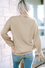 Harlow Leopard Splicing Drop Shoulder Zipped Sweatshirt - Stylish & Comfortable - Image 2