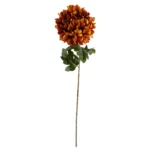 Stunning Extra Large Reflex Chrysanthemum - Orange, 75cm | Artificial Silk Flowers for Home & Event Decor - Image 2