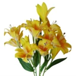 Realistic Artificial Lily Plant - Yellow Bare Stem - 60cm Tall - Perfect for DIY Decoration & Arrangements - Image 4