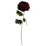 Artificial Flowers - Extra Large Reflex Chrysanthemum, Red, 75cm - Premium Silk Petals, Perfect for Arrangements & Decor - Image 2