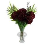 Artificial Flowers - Extra Large Reflex Chrysanthemum, Red, 75cm - Premium Silk Petals, Perfect for Arrangements & Decor - Image 6