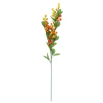 Vibrant Artificial Foliage Orange Berry Spray - 70cm, Perfect for Home Decor & Floral Arrangements - Image 2
