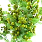 Artificial Foliage Green Berry Spray 70cm - Realistic Faux Greenery for Elegant Home Decor & Floral Arrangements - Image 3