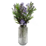Artificial Purple Starflower Stem - 60cm Silk Flowers for Elegant Arrangements & Decor - Image 3