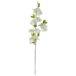 Elegant Silk Artificial White Blossom Stem 100cm for Home Decor & Floral Arrangements