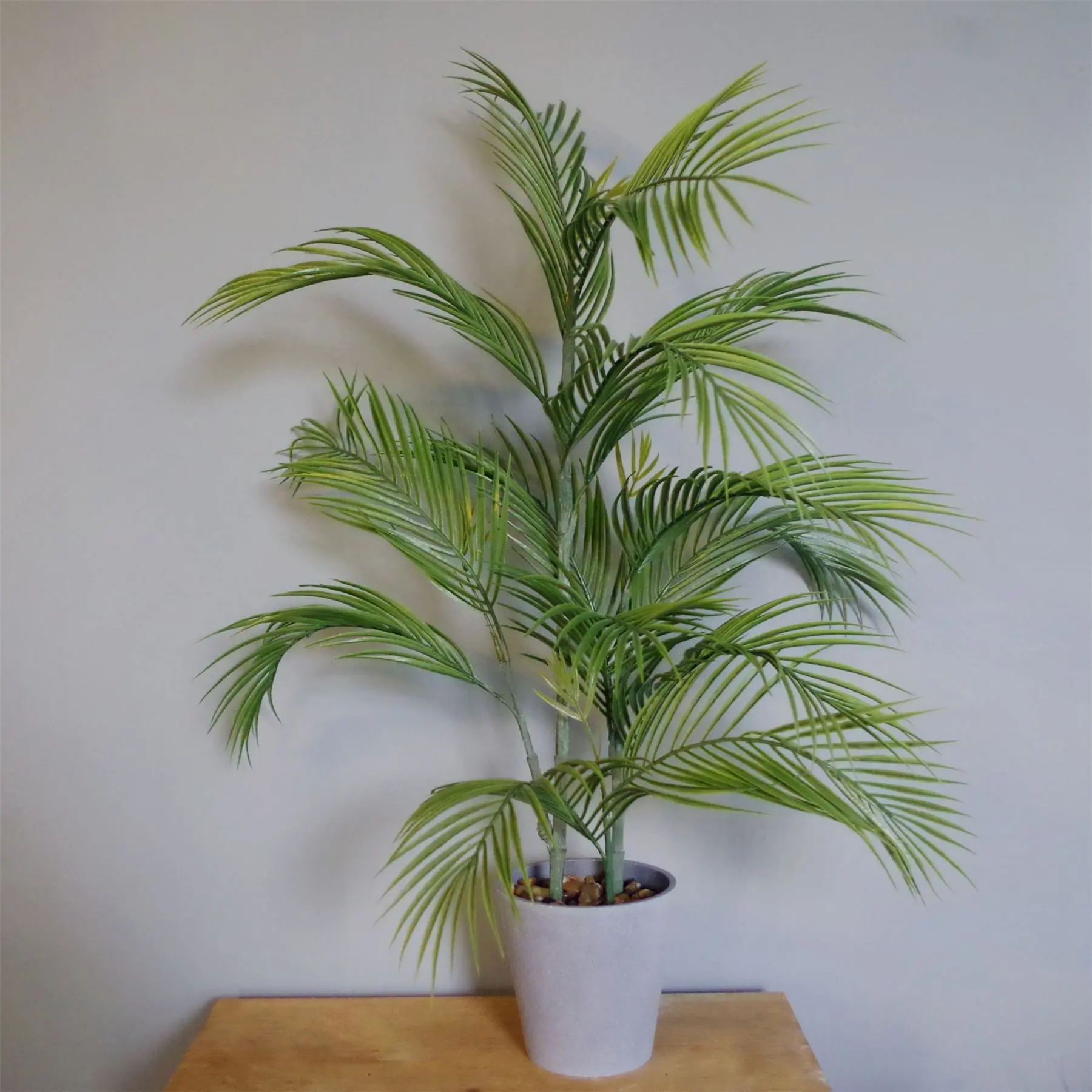 34874782_large.webp Artificial Palm Tree in Decorative Planter 90cm - Realistic & Low Maintenance Indoor Decor - Image 1