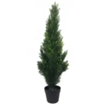 90cm Artificial UV-Protected Cedar Topiary Tree - Realistic Outdoor & Indoor Plant