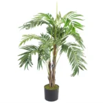 Artificial Palm Tree 120cm | Luxury Silver Planter | Realistic & High-Quality Decor - Image 4