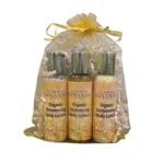 Organic Shimmer Body Lotion Travel Size Gift Set - Moisturizing & Illuminating