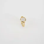 Elegant Sea Shell Print Pearl Ring - Sophisticated Ocean-Inspired Jewelry