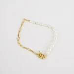 Elegant Link Pearl Bracelet - Timeless Beauty for Every Occasion