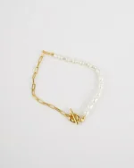 Elegant Link Pearl Bracelet - Timeless Beauty for Every Occasion