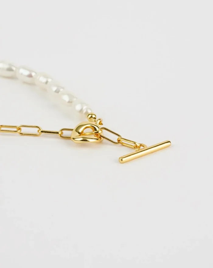 Elegant Link Pearl Bracelet - Timeless Beauty for Every Occasion - Image 3