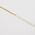 Elegant Half Chain Pearl Bracelet - Modern Jewelry for Every Occasion