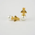 Elegant Bee Pearl Earrings - Sophisticated & Luxurious Jewelry