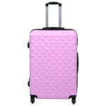 vidaXL Hardcase Trolley Set 2 pcs - Stylish Pink ABS Luggage for Travel - Image 14