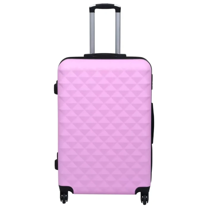 vidaXL Hardcase Trolley Set 2 pcs - Stylish Pink ABS Luggage for Travel - Image 14