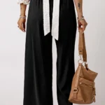 Kenzie Women's Drawstring Elastic Waist Casual Wide Leg Pants with Pockets - Ultimate Comfort & Style