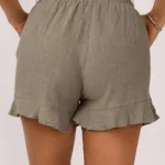 Katie High Waist Pocketed Ruffle Shorts - Feminine & Comfortable Summer Essential