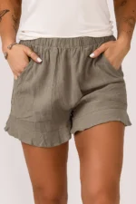 Katie High Waist Pocketed Ruffle Shorts - Feminine & Comfortable Summer Essential - Image 5