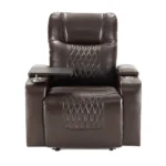 Ultimate Comfort: Power Motion Recliner with USB & Hidden Storage - Brown