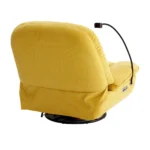 270 Degree Swivel Power Recliner with Bluetooth, Voice Control, USB Ports & Hidden Storage - Yellow - Image 19
