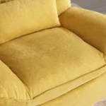 270 Degree Swivel Power Recliner with Bluetooth, Voice Control, USB Ports & Hidden Storage - Yellow - Image 37