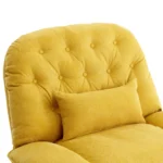 270 Degree Swivel Power Recliner with Bluetooth, Voice Control, USB Ports & Hidden Storage - Yellow - Image 47