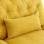 270 Degree Swivel Power Recliner with Bluetooth, Voice Control, USB Ports & Hidden Storage - Yellow - Image 48