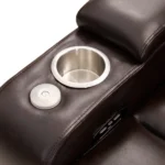 Ultimate Comfort: Power Motion Recliner with USB & Hidden Storage - Brown - Image 10