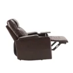 Ultimate Comfort: Power Motion Recliner with USB & Hidden Storage - Brown - Image 12