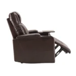 Ultimate Comfort: Power Motion Recliner with USB & Hidden Storage - Brown - Image 13