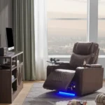 Ultimate Comfort: Power Motion Recliner with USB & Hidden Storage - Brown - Image 15
