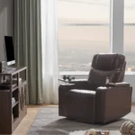Ultimate Comfort: Power Motion Recliner with USB & Hidden Storage - Brown - Image 16