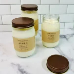 Aromatic Soy Wax Candle with Rose Gold Lid - 18oz | Handcrafted, Essential Oil Infused, Long Burn Time