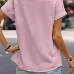 Lennox Pleated Patched Crew Neck Shirt - Stylish, Comfortable, & Durable