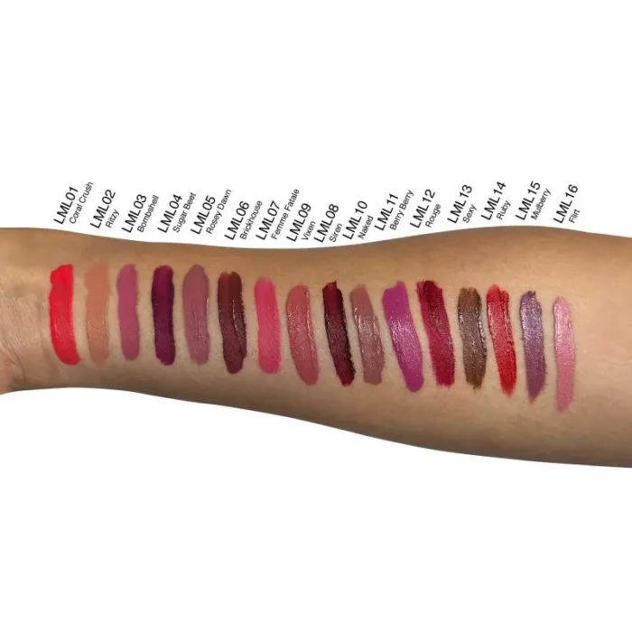 Sugar Beet Liquid to Matte Lipstick - Paraben Free, Gluten Free, Vegan & Cruelty-Free | Long-Lasting Smudge-Proof Wear - Image 2
