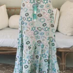 Noemi Floral Print Maxi Skirt - Boho Chic High Waist Tiered Ruffle Design | Women's Fashion