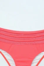 Aleena Scalloped Criss Cross High Waist Bikini - Trendy Women's Swimwear | Elegant and Flattering Design - Image 4