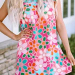 Della Ruffle Short Sleeve Floral Babydoll Dress Perfect Summer Fashion