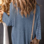 Tiana Knit Kimono Lightweight Cardigan - Bohemian Chic, All-Season Comfort, Unique Hollowed Knit Design