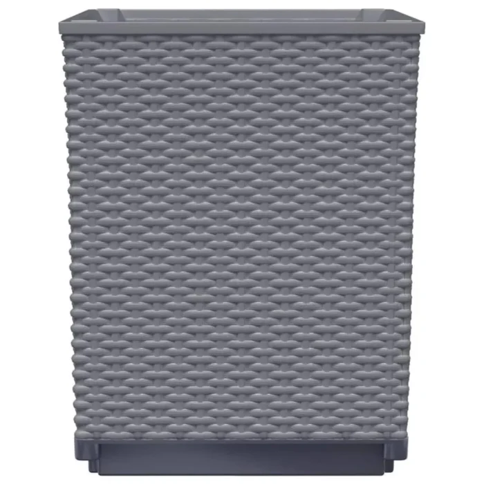 Planters 2 pcs Dark Gray Polypropylene - Elegant and Durable Outdoor Decor - Image 4