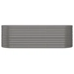 Durable Powder-coated Steel Garden Raised Bed | Ideal for Vegetables, Herbs & Flowers - 88.2"x31.5"x26.8" - Gray - Image 2