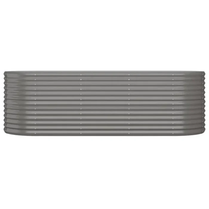 Durable Powder-coated Steel Garden Raised Bed | Ideal for Vegetables, Herbs & Flowers - 88.2"x31.5"x26.8" - Gray - Image 2