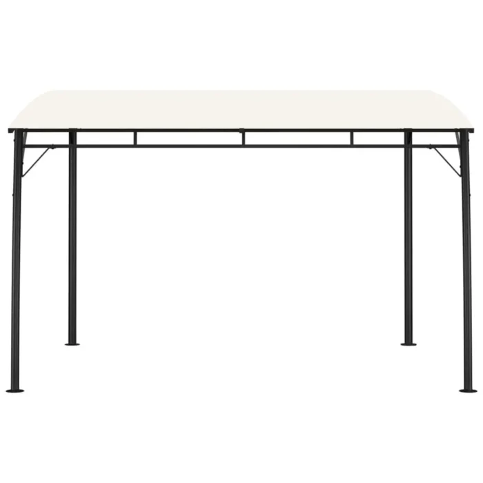 Garden Sunshade Awning 118.1" x 118.1" x 100.4" in Cream - Ideal for Outdoor Parties and Relaxation - Image 1